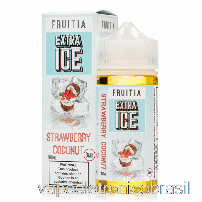 Vape Vaporesso Morango Coco - Gelo Extra - Fruta - 100ml 3mg